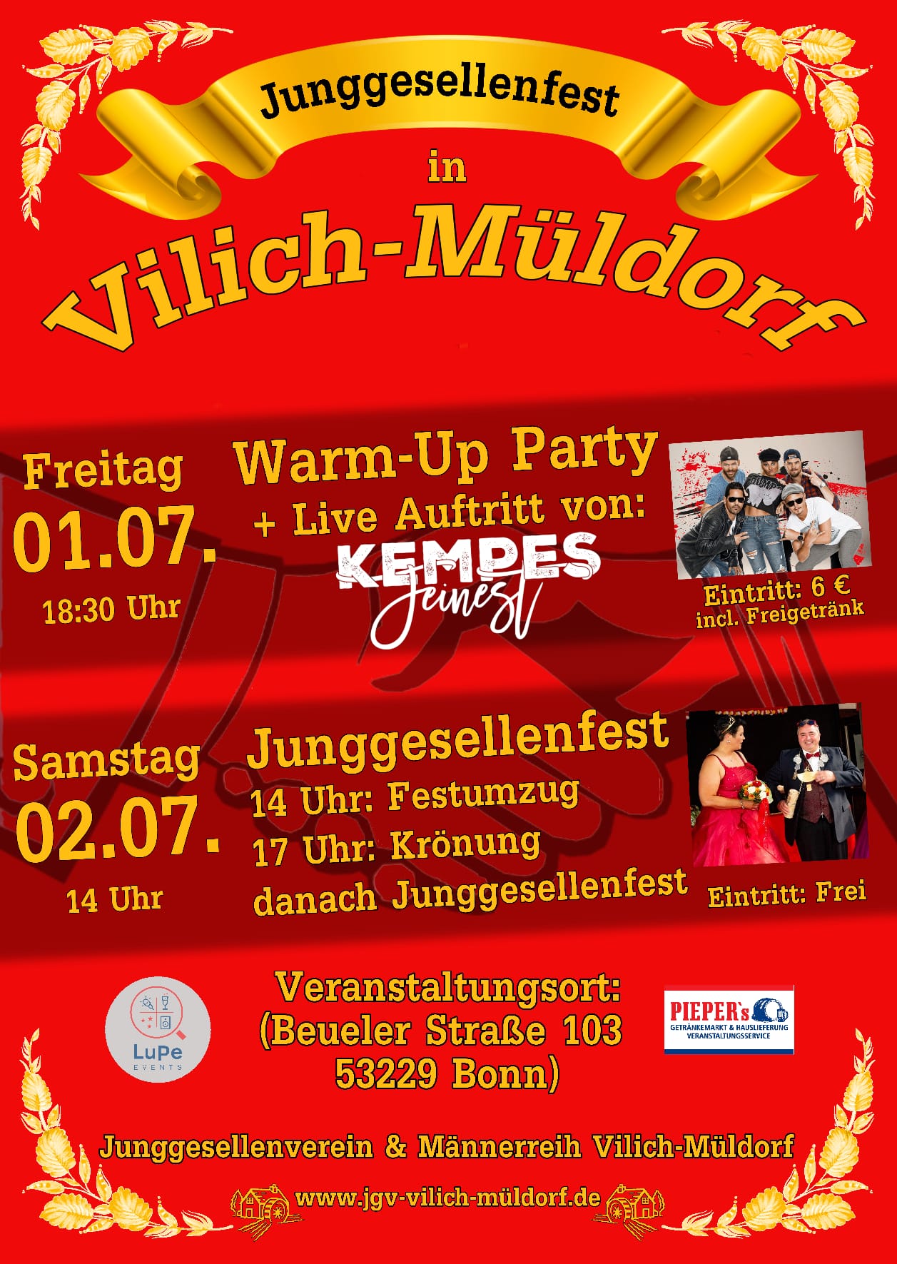 JGV Vilich-Müldorf Junggesellenfest 2022
